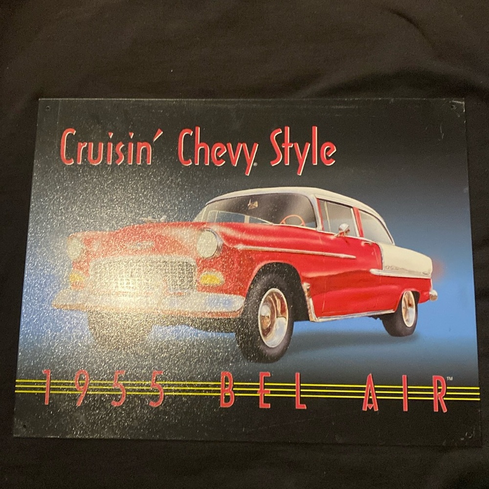 Vintage tin sign
